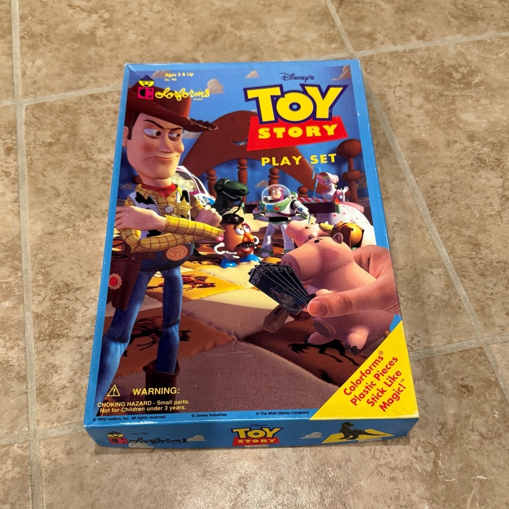 Colorforms 1995 Toy Story play set vintage